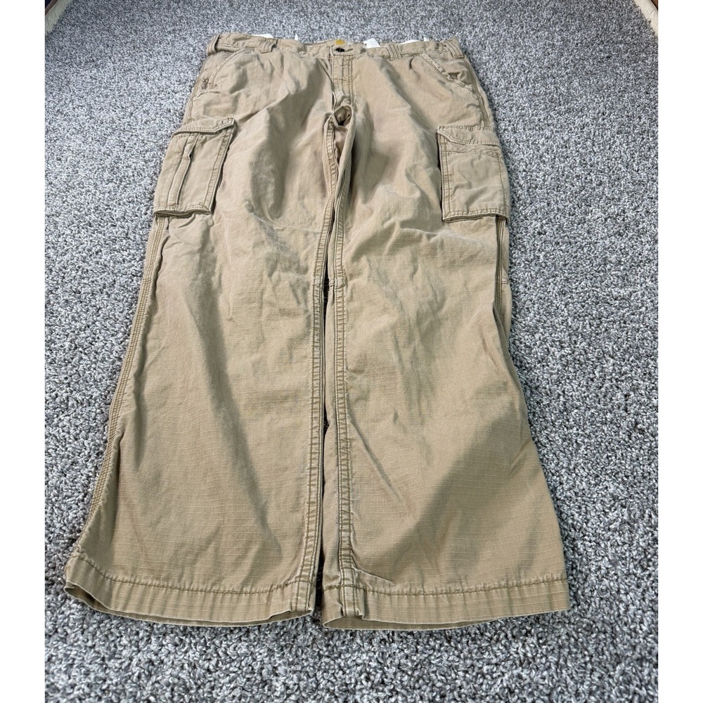 Carhartt Force Tappen Cargo Pants Men's Size 38X30 Beige Workwear